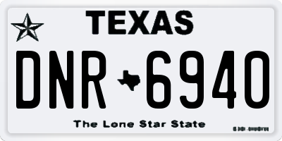 TX license plate DNR6940