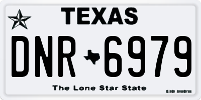 TX license plate DNR6979