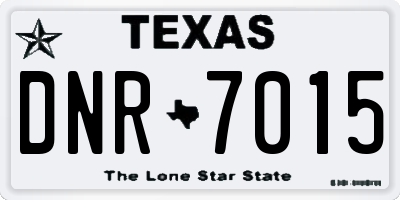 TX license plate DNR7015