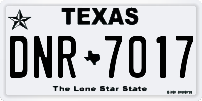 TX license plate DNR7017
