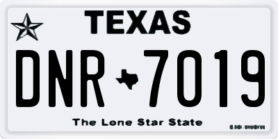 TX license plate DNR7019
