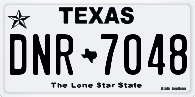 TX license plate DNR7048