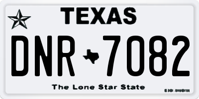 TX license plate DNR7082