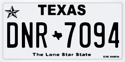 TX license plate DNR7094
