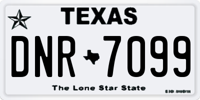 TX license plate DNR7099