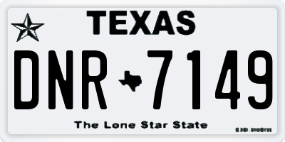 TX license plate DNR7149