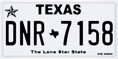 TX license plate DNR7158