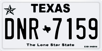 TX license plate DNR7159