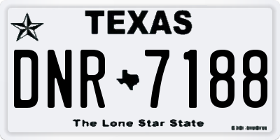 TX license plate DNR7188
