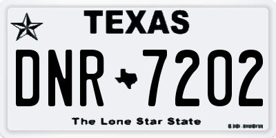 TX license plate DNR7202