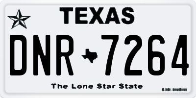 TX license plate DNR7264