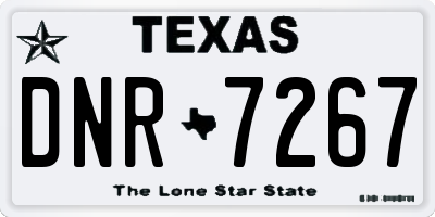 TX license plate DNR7267