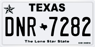 TX license plate DNR7282