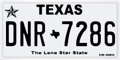 TX license plate DNR7286