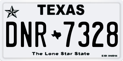 TX license plate DNR7328