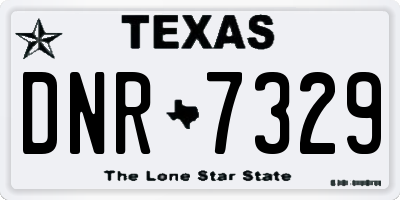 TX license plate DNR7329