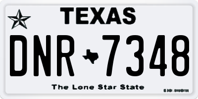 TX license plate DNR7348