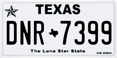 TX license plate DNR7399