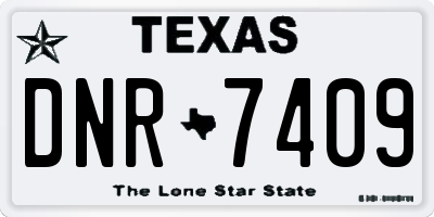 TX license plate DNR7409