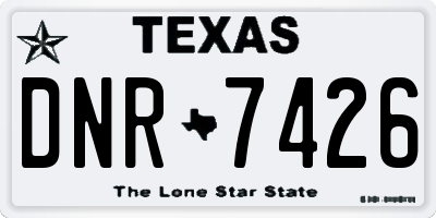TX license plate DNR7426