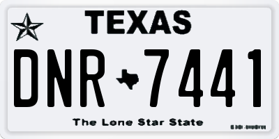 TX license plate DNR7441