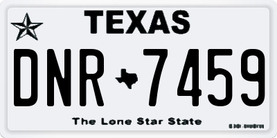TX license plate DNR7459