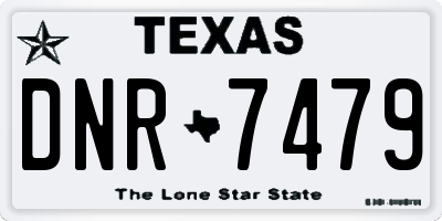 TX license plate DNR7479