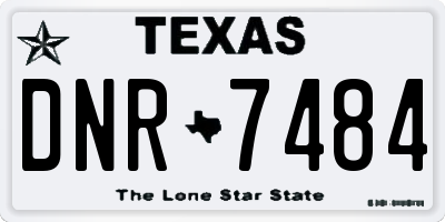 TX license plate DNR7484
