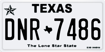 TX license plate DNR7486