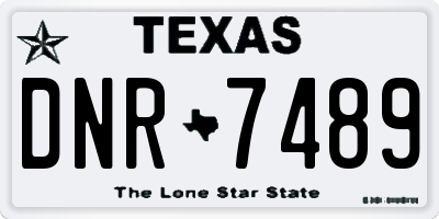 TX license plate DNR7489