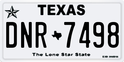 TX license plate DNR7498