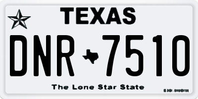 TX license plate DNR7510