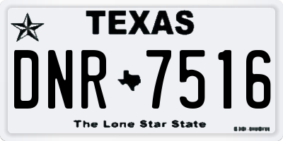 TX license plate DNR7516
