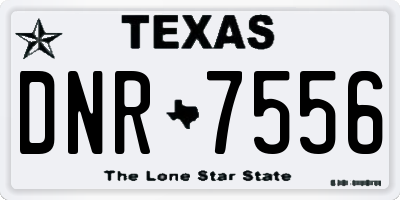 TX license plate DNR7556