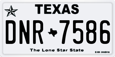 TX license plate DNR7586