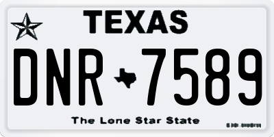 TX license plate DNR7589
