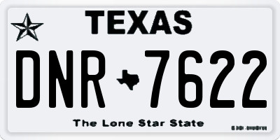 TX license plate DNR7622