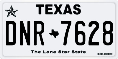 TX license plate DNR7628