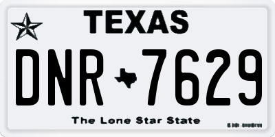 TX license plate DNR7629