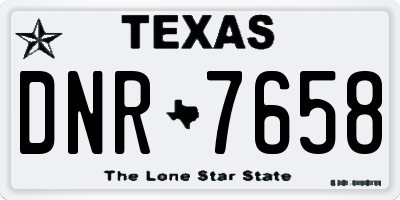 TX license plate DNR7658
