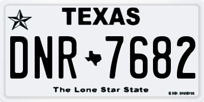 TX license plate DNR7682