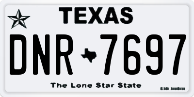 TX license plate DNR7697