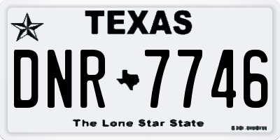 TX license plate DNR7746