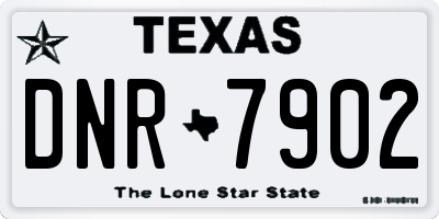 TX license plate DNR7902