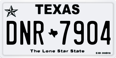 TX license plate DNR7904