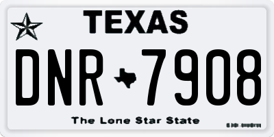 TX license plate DNR7908