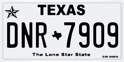 TX license plate DNR7909