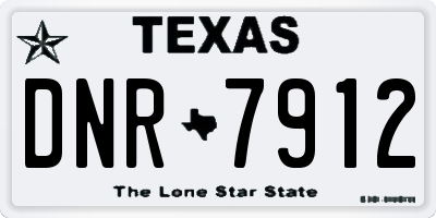 TX license plate DNR7912