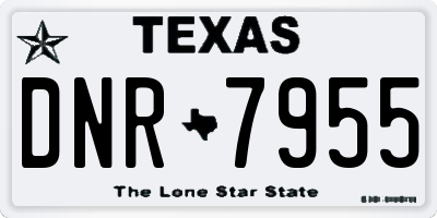 TX license plate DNR7955