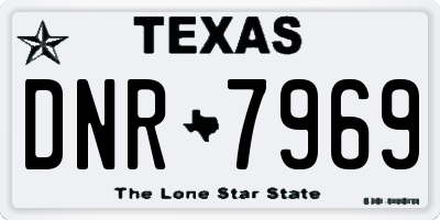 TX license plate DNR7969